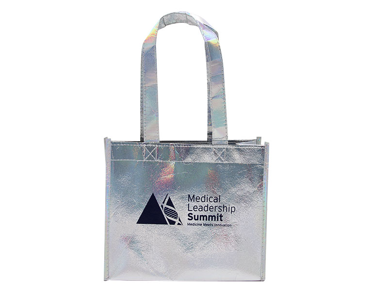 Summit 80G銀色炫彩不織布立體袋